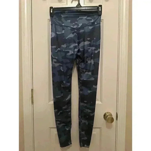 Blue Sparkly Camo Mid Rise Nike Leggings - Picture 5 of 6